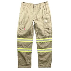Bocomal FR High Visibility Cargo Pants Mens 37x32.5* Water & Oil Repellent Work